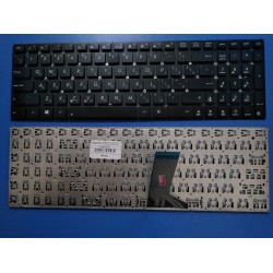 Клавиатура для ноутбука ASUS X551 X551CA X551MA черная без рамки плоский Enter RU
