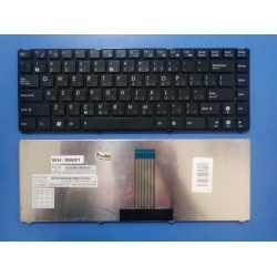 Клавиатура для ноутбука Asus UL20 eee PC 1201 1201T 1201X 1201N Series. Черная, с черной рамкой